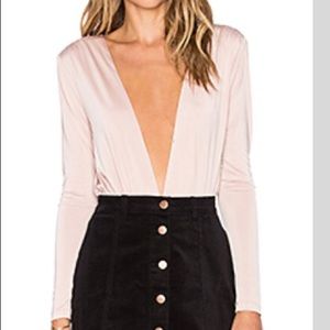 Revolve x Tension Bodysuit - mauve